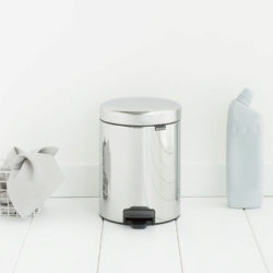 Brabantia 5 Litre New Icon Pedal Bin – Brilliant Steel